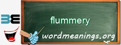 WordMeaning blackboard for flummery